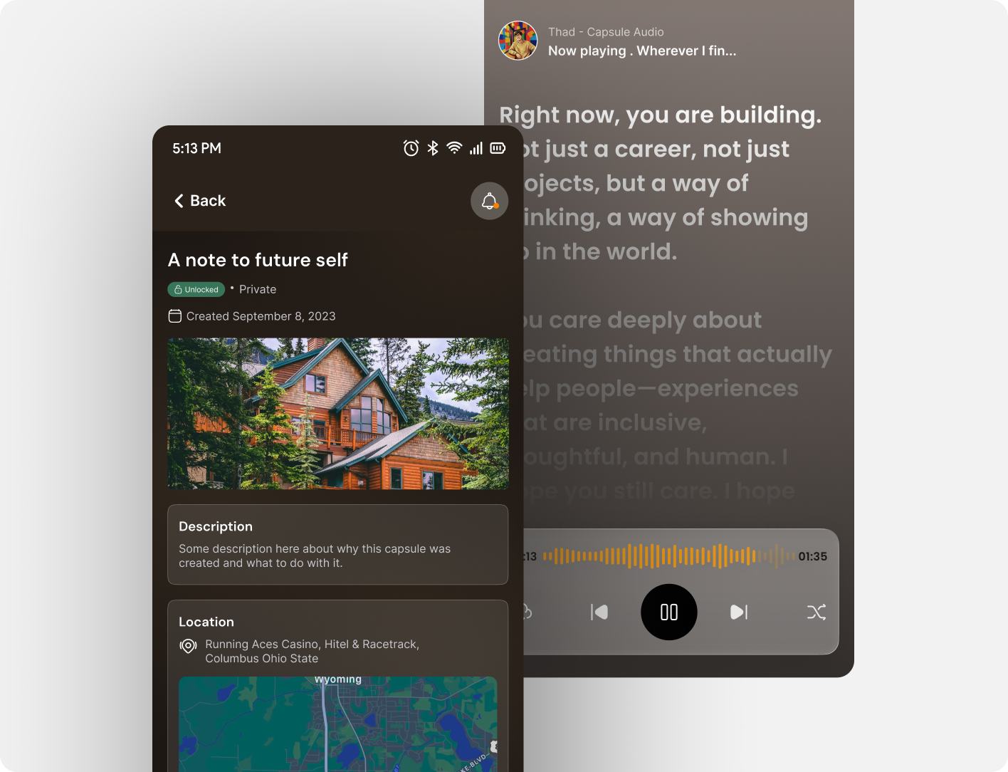 Echo Capsule digital memory app