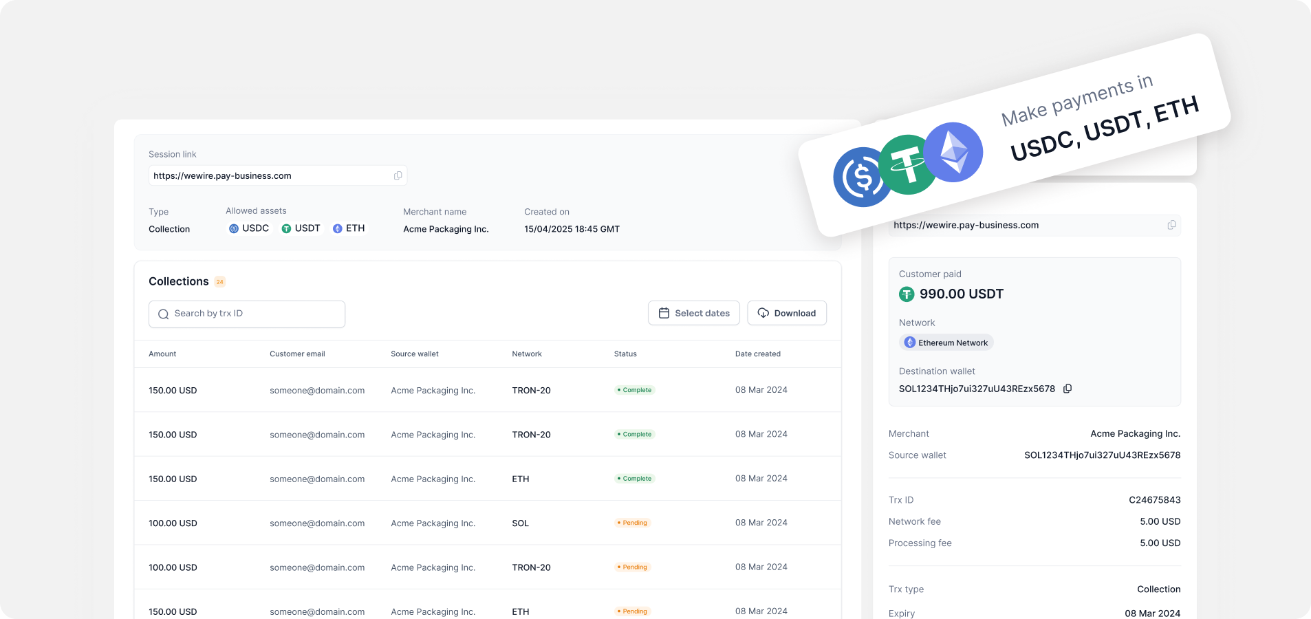 Wewire customer platform